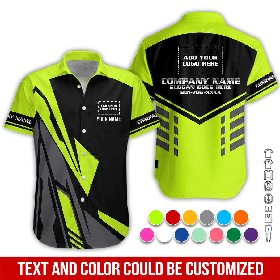 Personalized Name And Color Electrical Uniform All Over Printed Clothes PM32