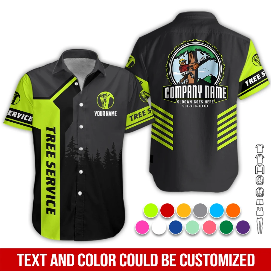 Personalized Name Arborist Tree Services 3D All Over Printed Clothes PM33