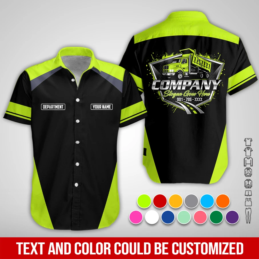 Personalized Name Dump Truck 3D All Over Printed Clothes PM42