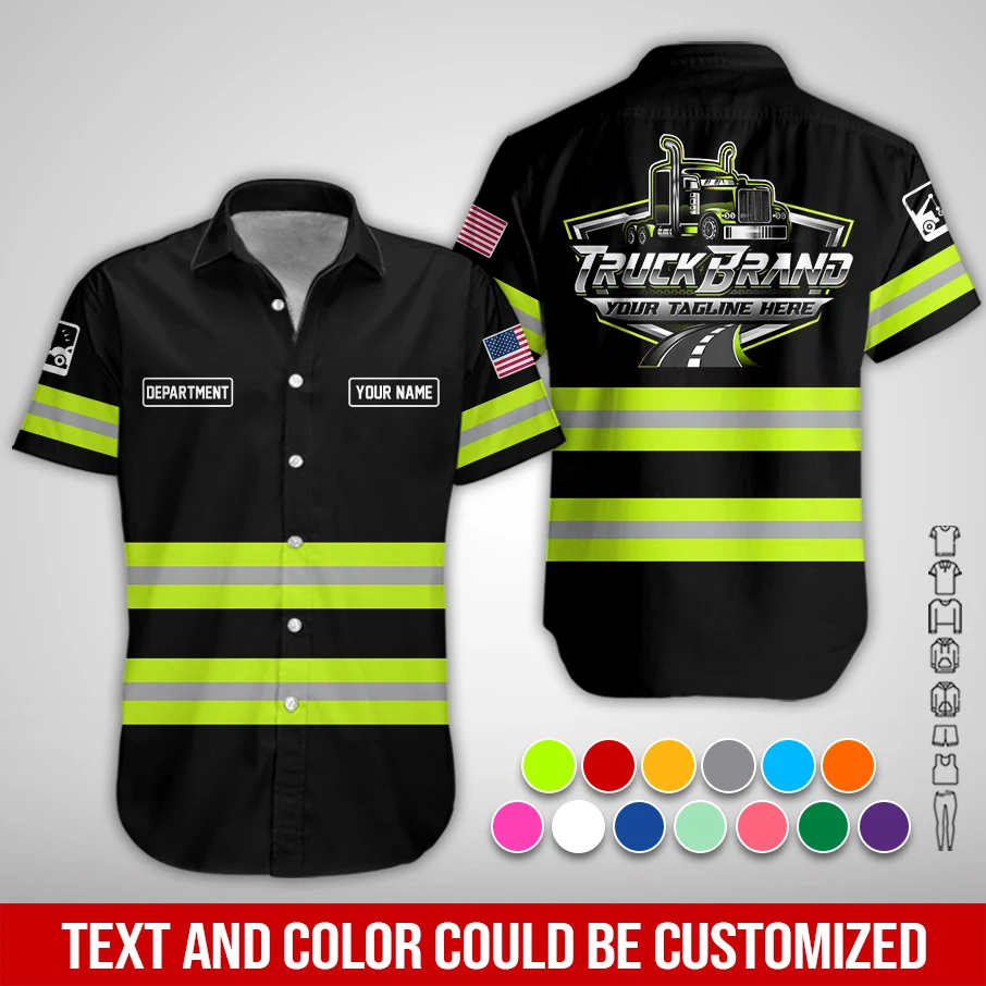 Personalized Name Tow Truck 3D All Over Printed Clothes PL35