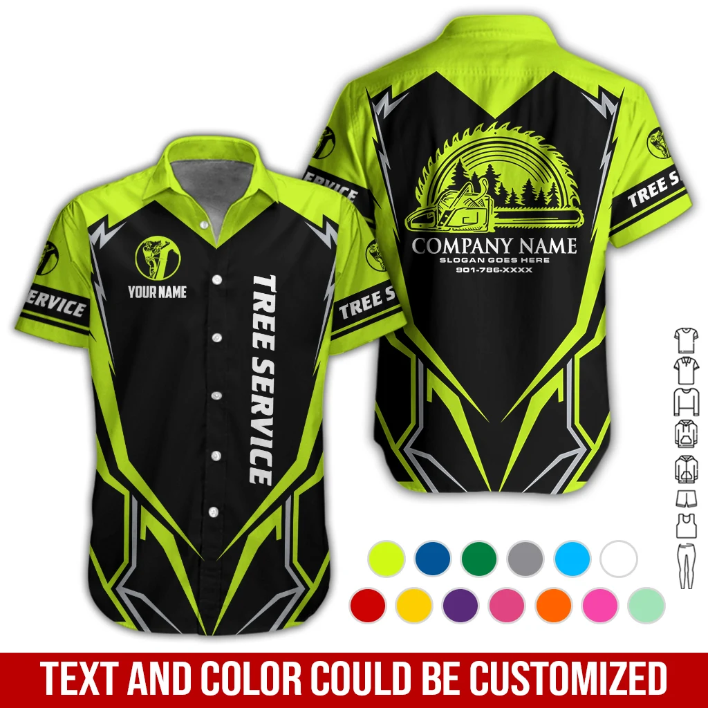 Personalized Name Arborist Tree Services 3D All Over Printed Clothes GL732