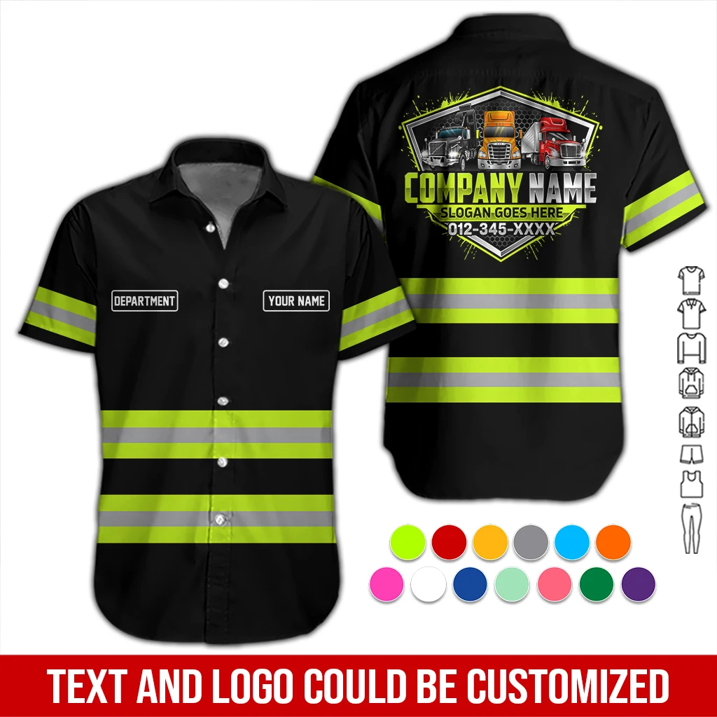 Personalized Name Trucking Workwear Style All Over Printed Clothes DA572