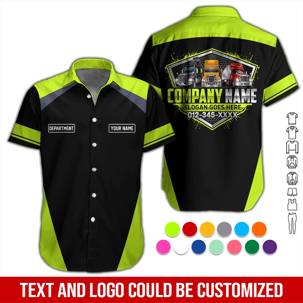 Personalized Name Trucking All Over Printed Clothes DA574