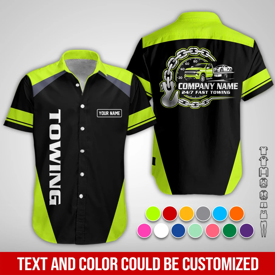 Personalized Name Custom Towing Service All Over Printed Clothes PM57