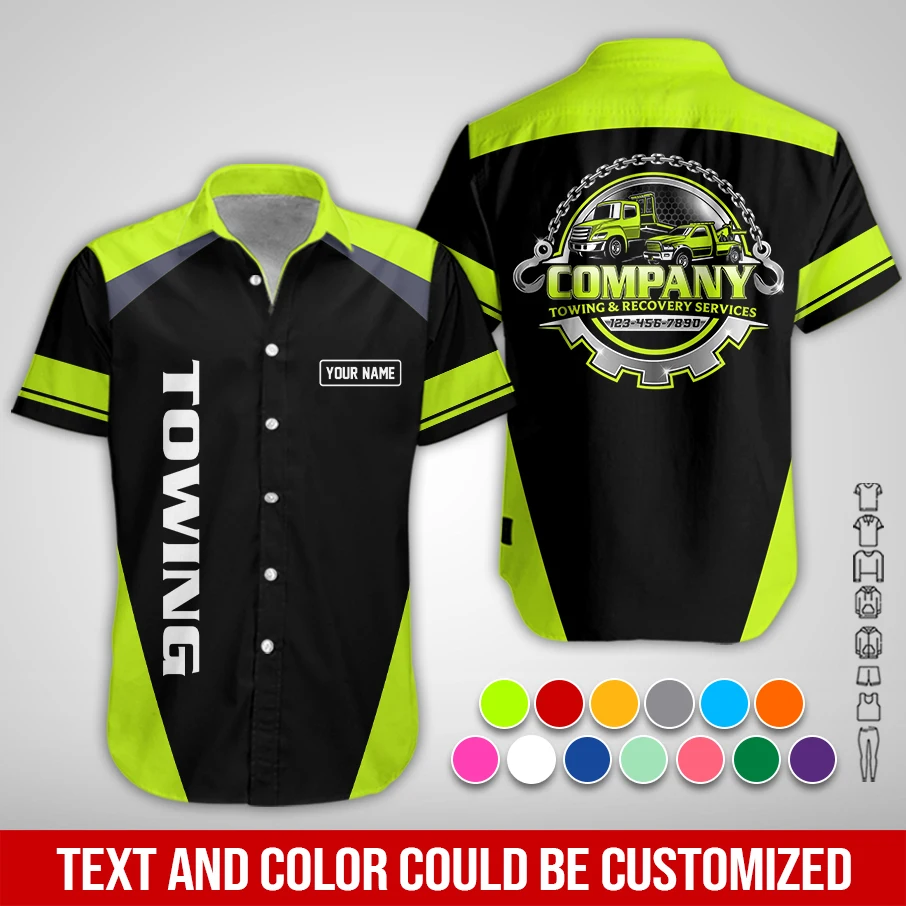 Personalized Name Custom Towing Service All Over Printed Clothes PM58