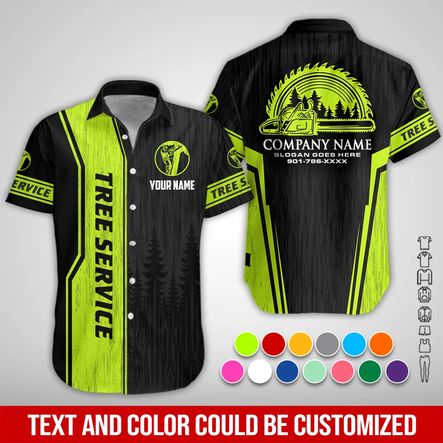 Personalized Name Arborist Tree Services 3D All Over Printed Clothes PL44