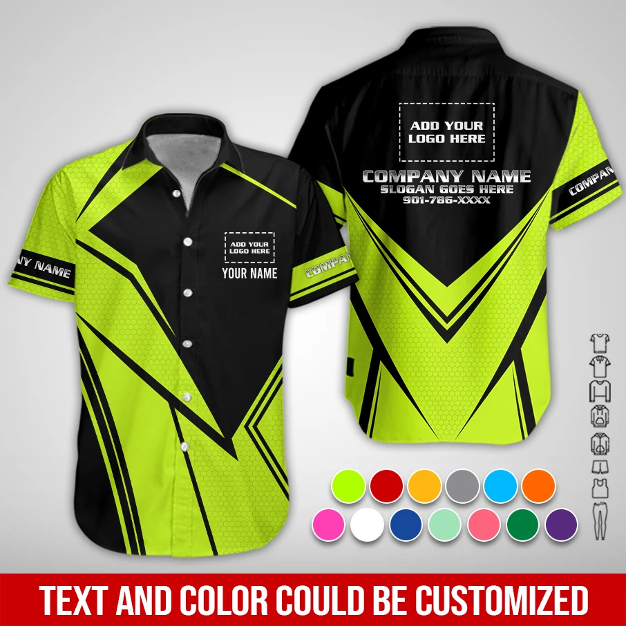 Personalized Name And Color Electrical Uniform All Over Printed Clothes PM64