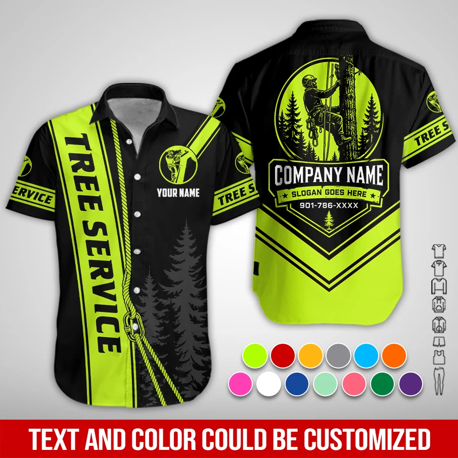 Personalized Name Arborist Tree Services 3D All Over Printed Clothes PL48