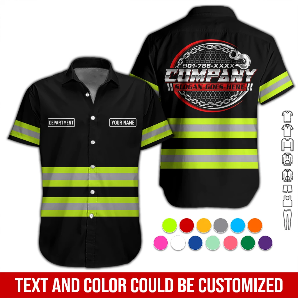 Personalized Name Custom Towing Service All Over Printed Clothes DA583