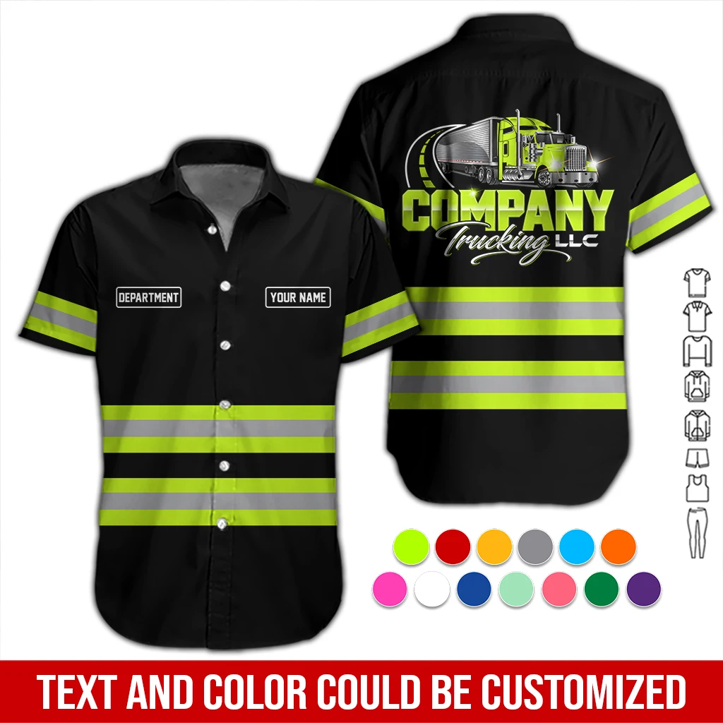 Personalized Name Custom Trucking LLC All Over Printed Clothes DA584