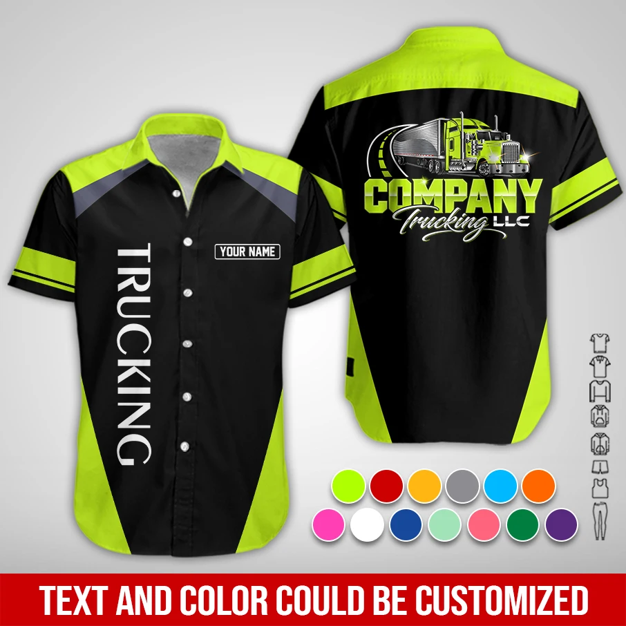 Personalized Name Custom Trucking LLC All Over Printed Clothes PM69