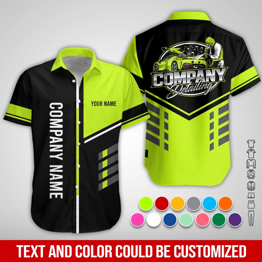 Personalized Name Custom Auto Detailing All Over Printed Clothes PM72