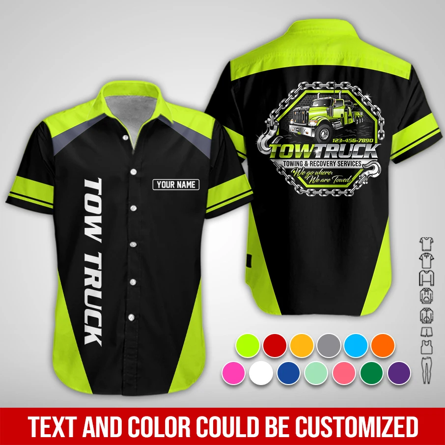 Personalized Name Custom Towing Service All Over Printed Clothes PM81