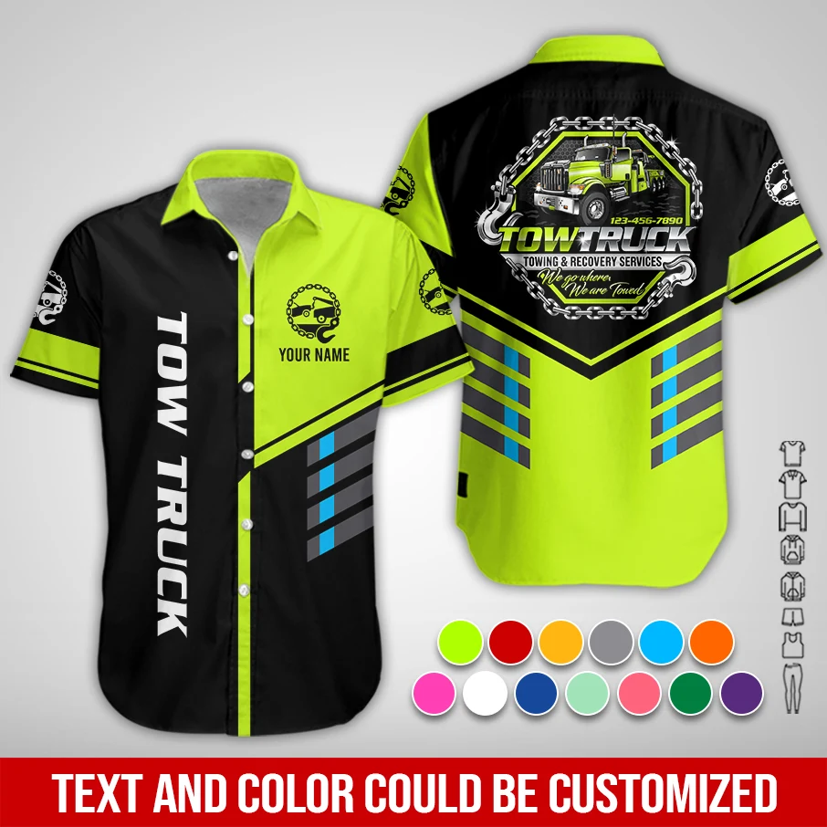 Personalized Name Custom Towing Service All Over Printed Clothes PM82