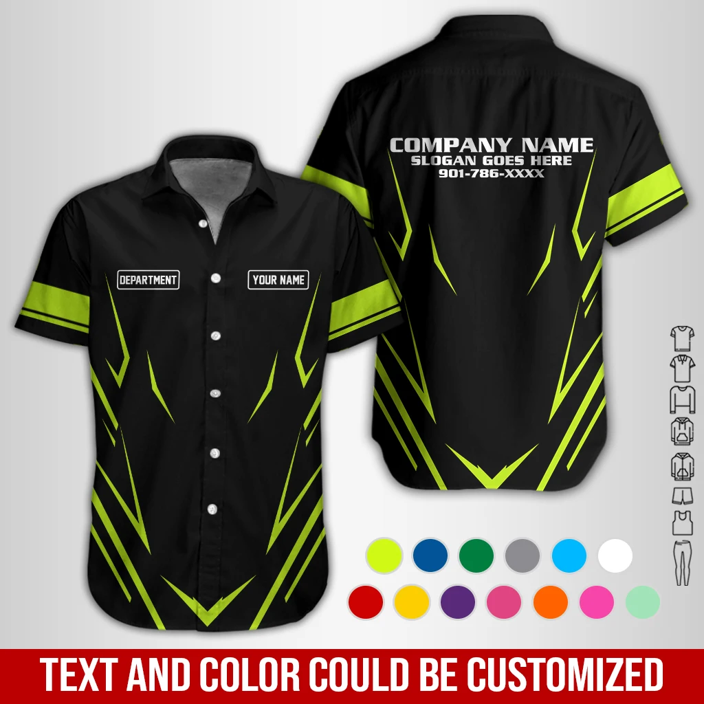 Personalized Work Shirt for Mechanics, Electricians & HVAC GL744