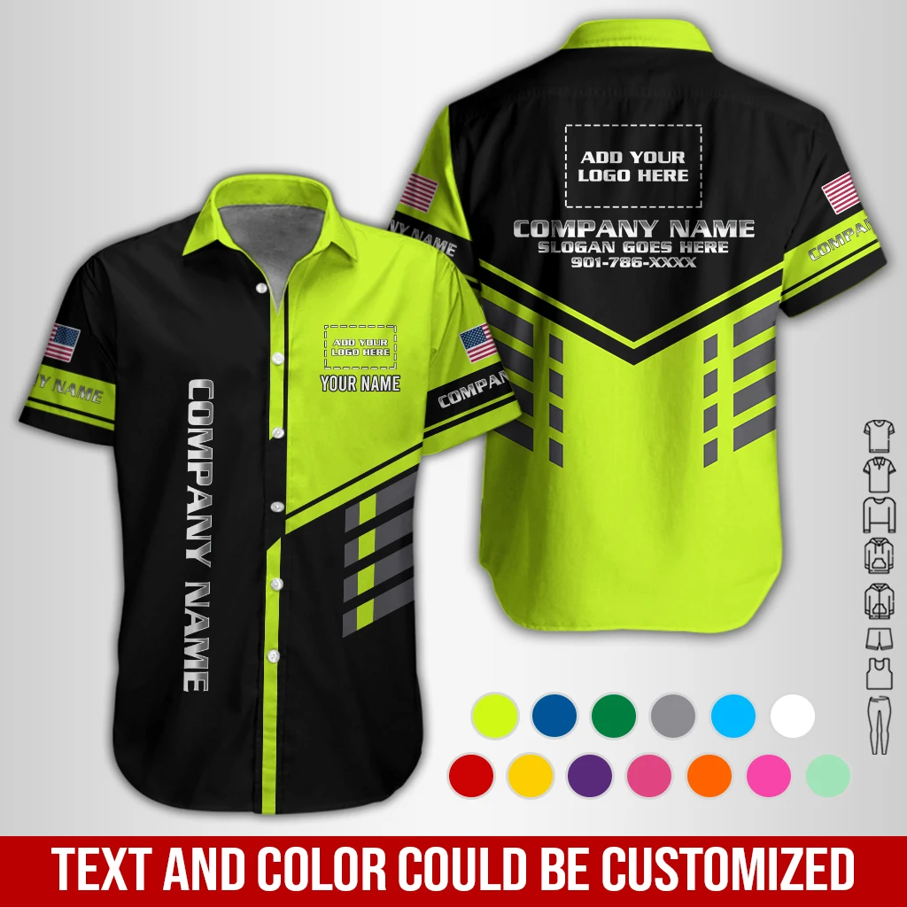 Personalized Name And Flag Electrical Uniform All Over Printed Clothes GL748