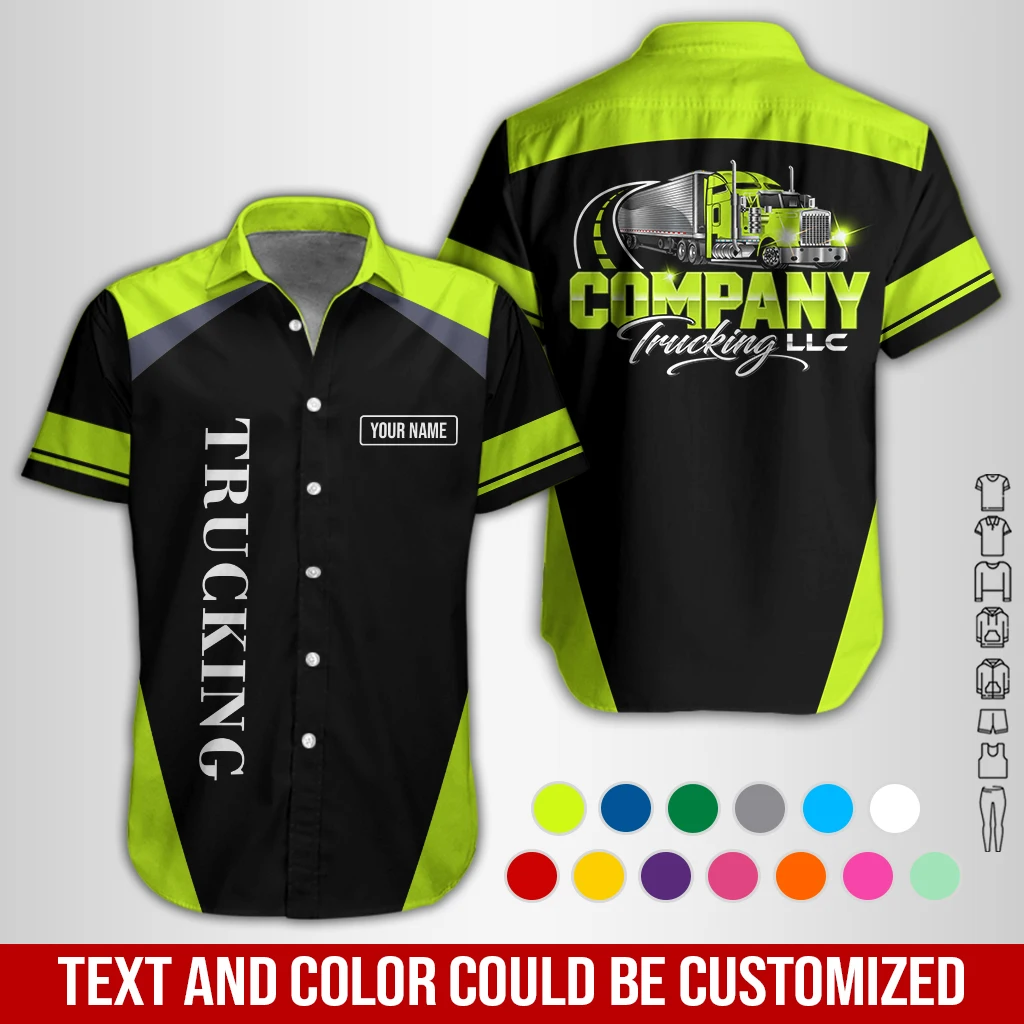 Personalized Name Custom Trucking LLC All Over Printed Clothes GL751