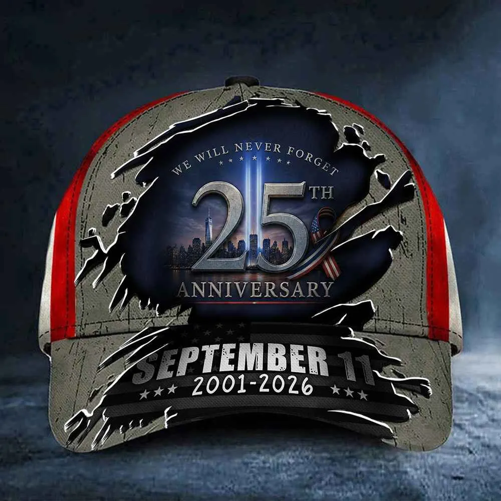 911 Never Forget Hat We Will Never Forget 25th Anniversary Twin Towers Hat Patriot Day Gifts GL752