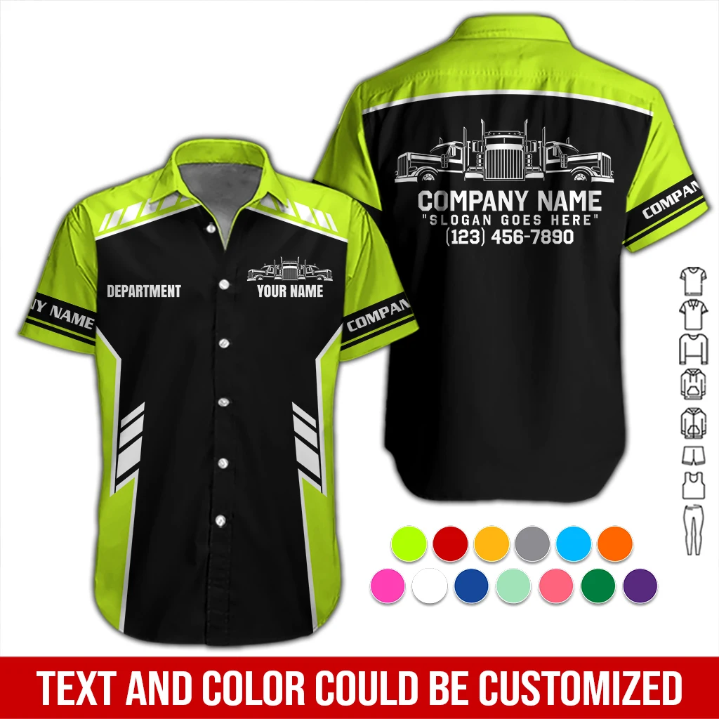 Custom Company Brand Uniform Shirt – Personalized Name, Logo & Colors DA605