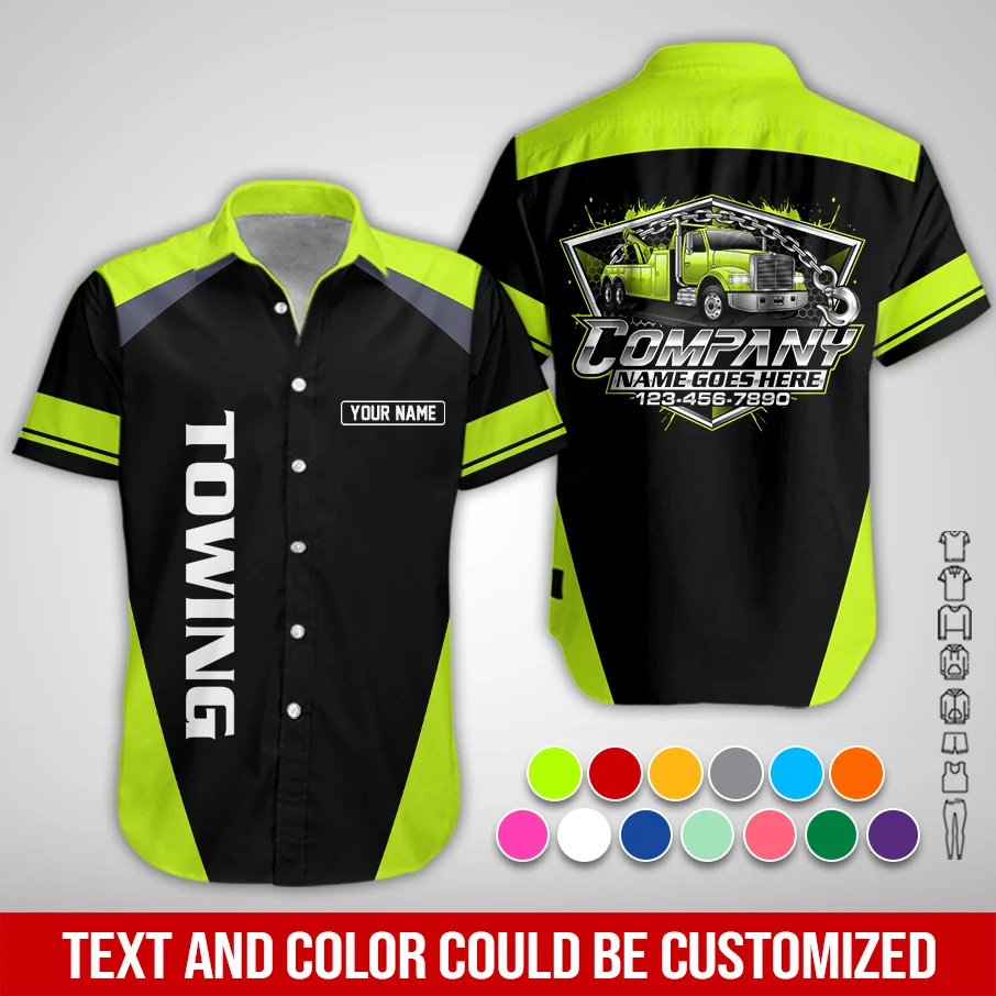Personalized Name Custom Towing Service All Over Printed Clothes PM98