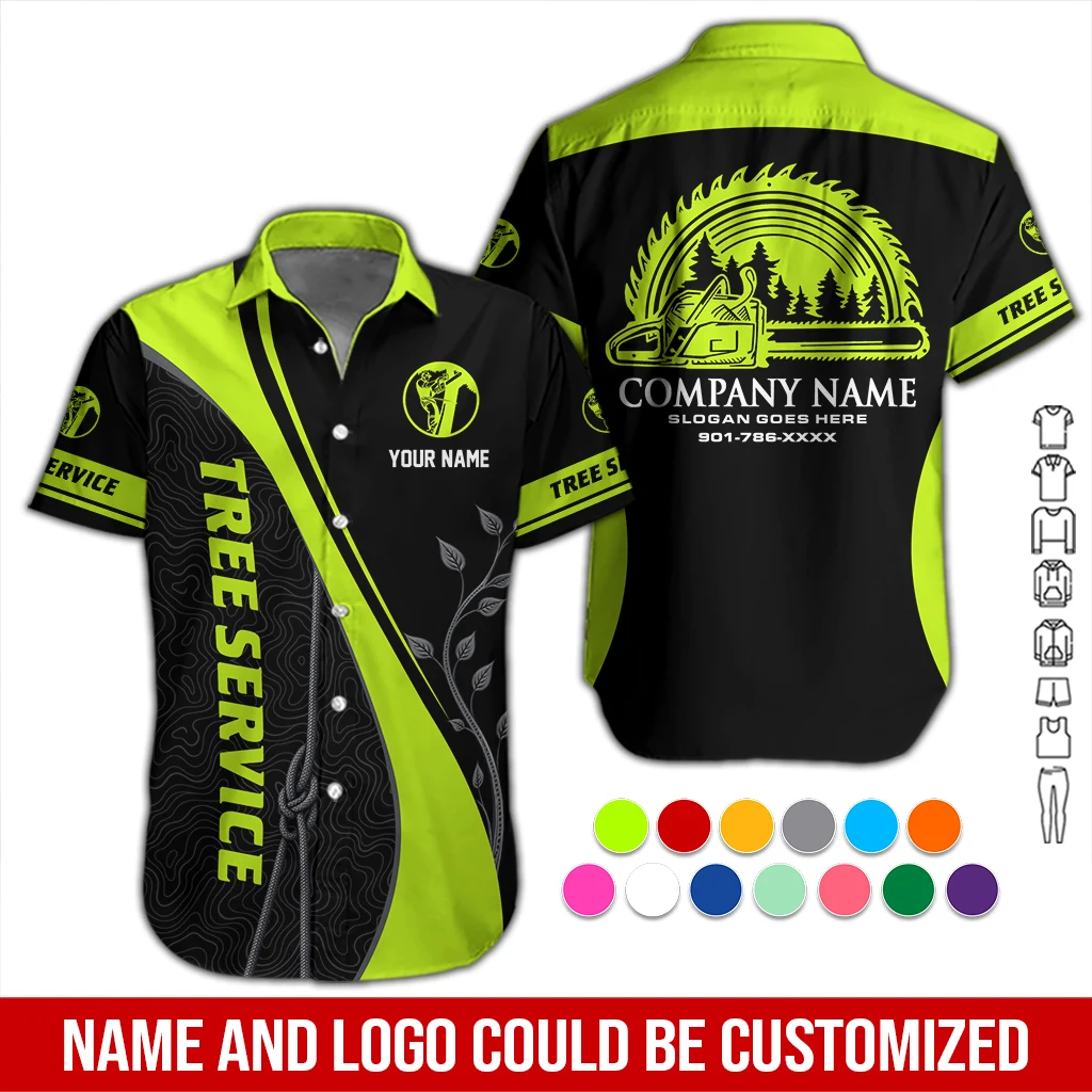 Personalized Name Arborist Tree Services 3D All Over Printed Clothes DA632