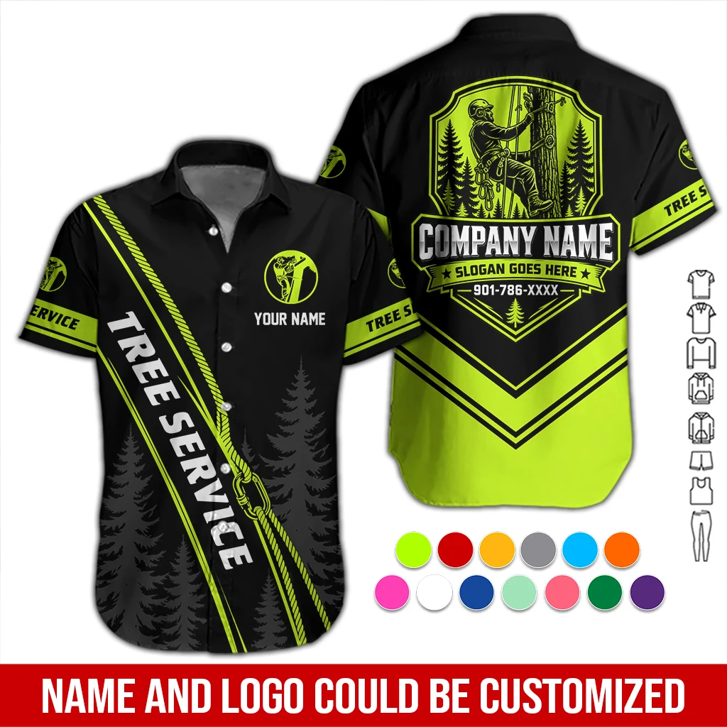 Personalized Name Arborist Tree Services 3D All Over Printed Clothes DA633