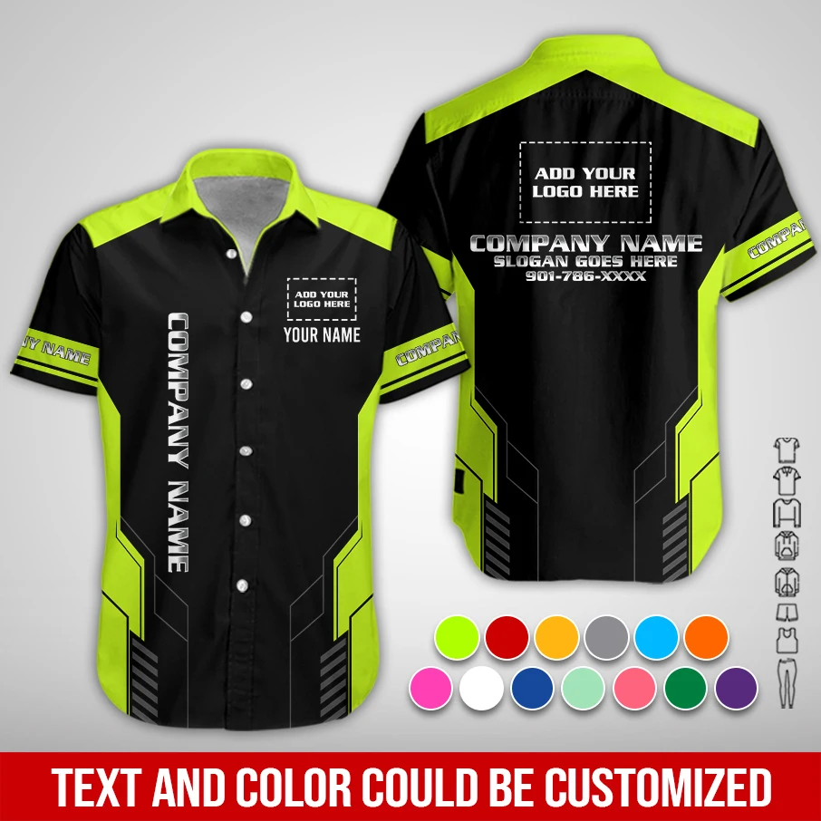Personalized Name And Color Electrical Uniform All Over Printed Clothes PL105