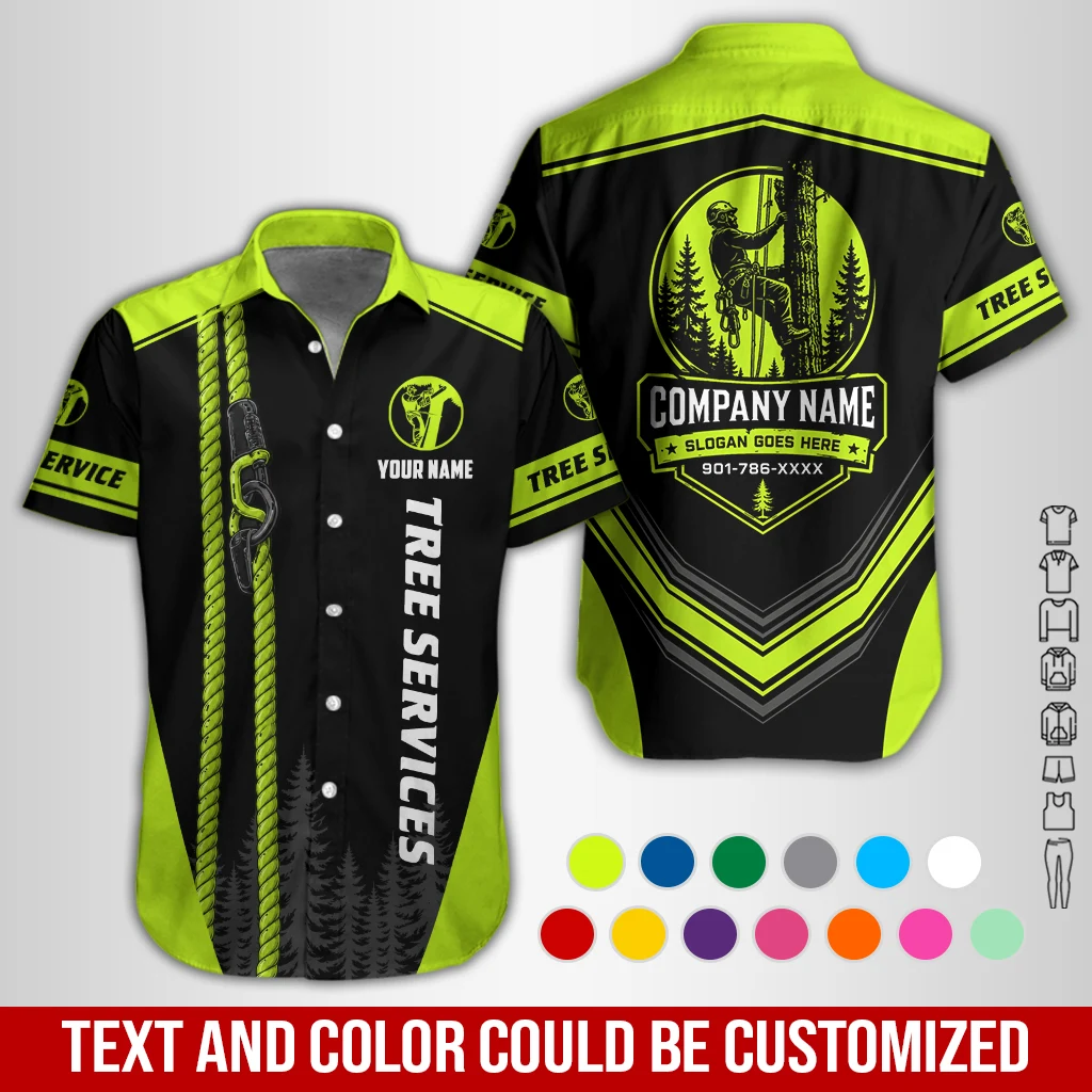 Personalized Name Arborist Tree Services 3D All Over Printed Clothes GL782