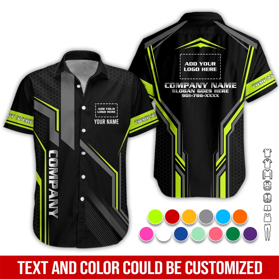 Personalized Name And Color Electrical Uniform All Over Printed Clothes PM129