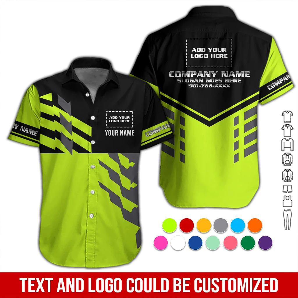 Personalized Name And Color Electrical Uniform All Over Printed Clothes DA652