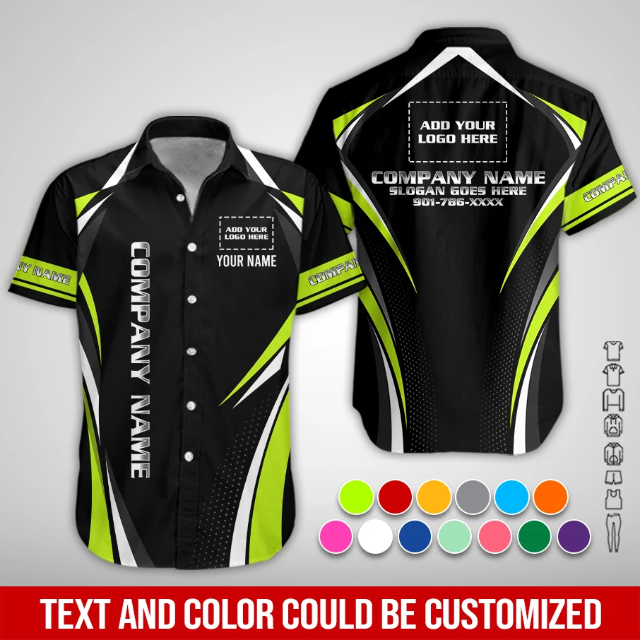 Personalized Name And Color Electrical Uniform All Over Printed Clothes PL124
