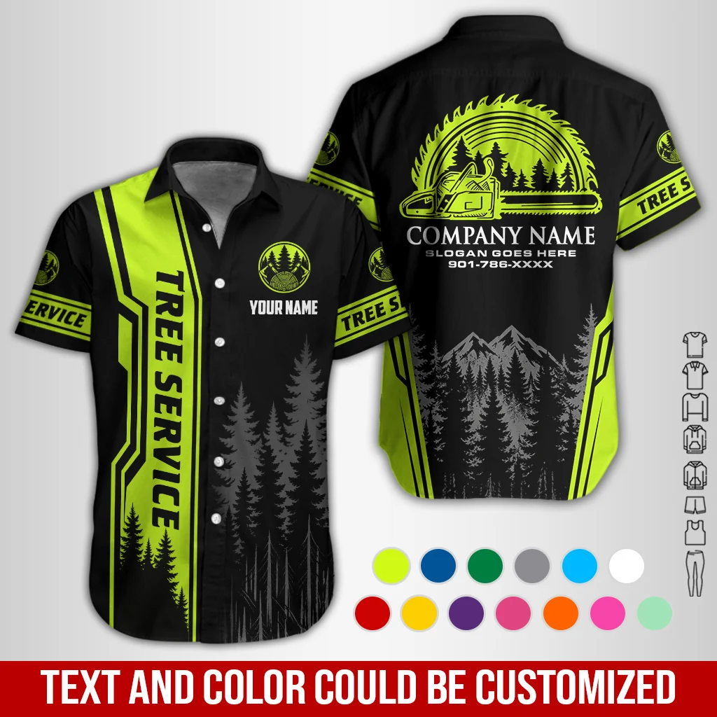 Personalized Name Arborist Tree Services 3D All Over Printed Clothes GL805