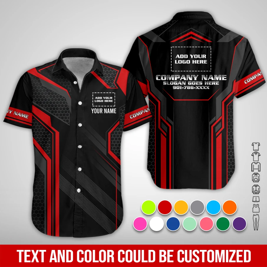 Personalized Name And Color Electrical Uniform All Over Printed Clothes PL133