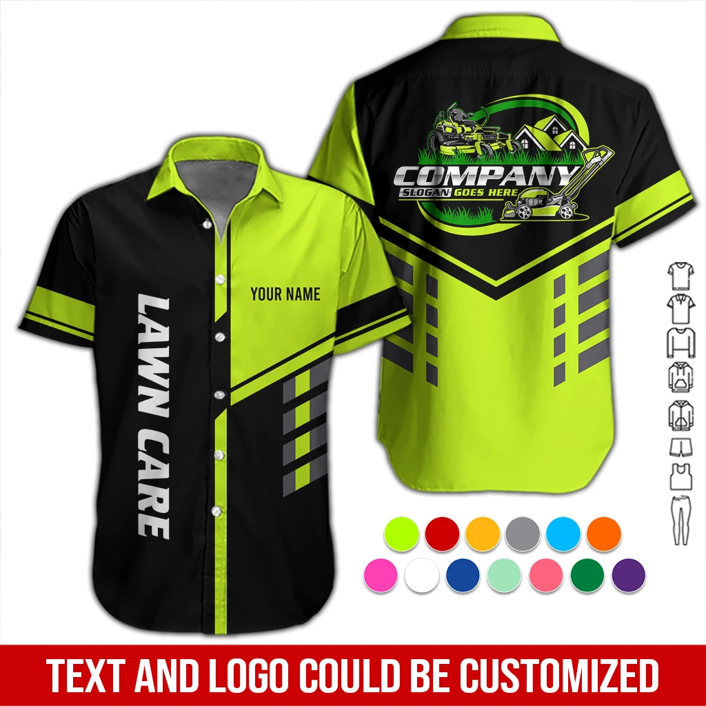 Personalized Name Lawn Care Service All Over Printed Clothes DA669