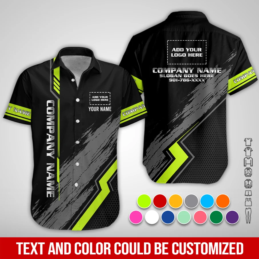 Personalized Name And Color Electrical Uniform All Over Printed Clothes PM155