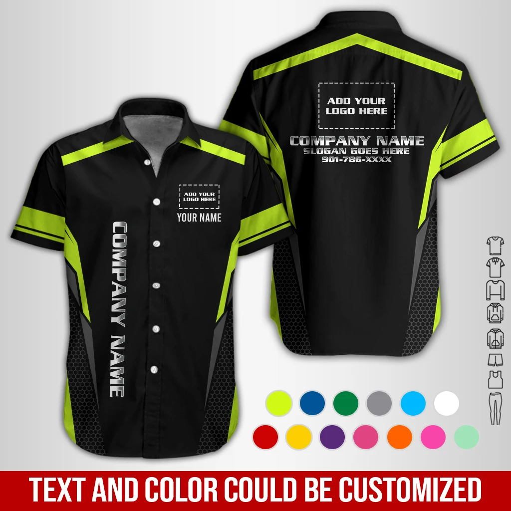 Personalized Name And Color Electrical Uniform All Over Printed Clothes GL810