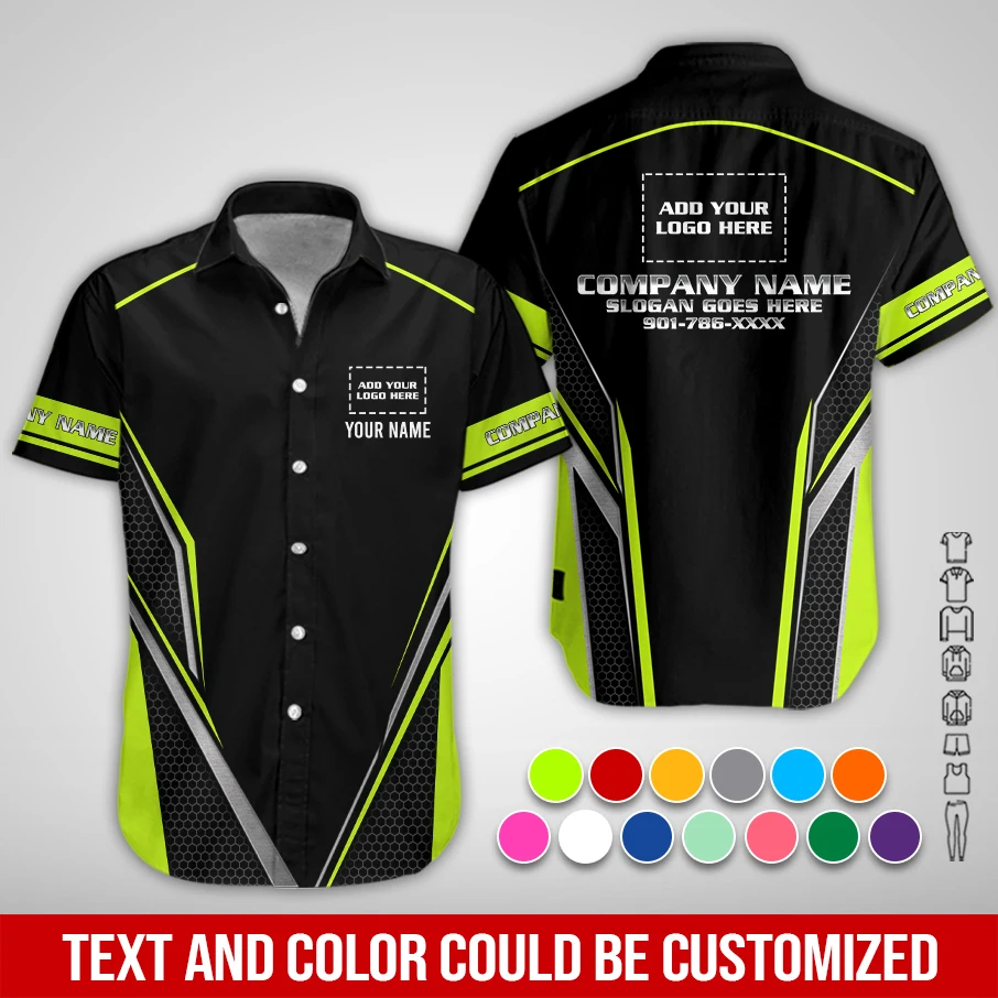 Personalized Name And Color Electrical Uniform All Over Printed Clothes PM165