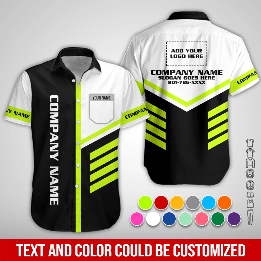 Pocket_Custom Company Brand Uniform Shirt – Personalized Name, Logo & Colors PL150