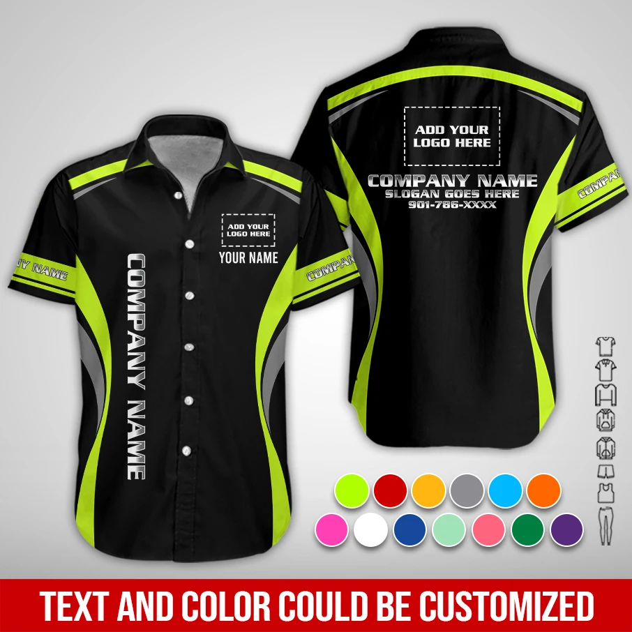 Personalized Name And Color Electrical Uniform All Over Printed Clothes PL153