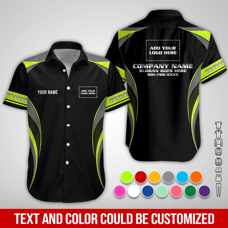 Personalized Name And Color Electrical Uniform All Over Printed Clothes PM173