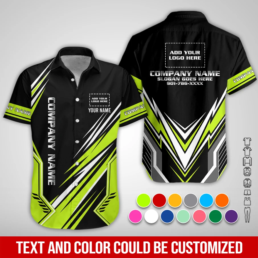 Personalized Name And Color Electrical Uniform All Over Printed Clothes PM174