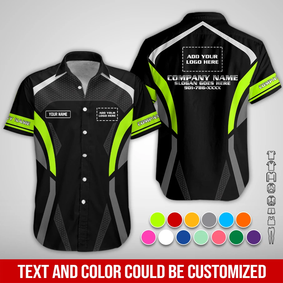 Personalized Name And Color Electrical Uniform All Over Printed Clothes PL158