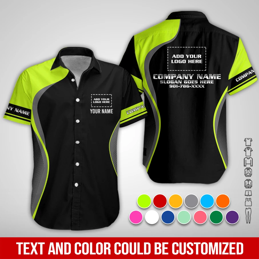 Personalized Name And Color Electrical Uniform All Over Printed Clothes PM183
