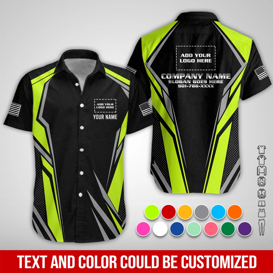 Personalized Name And Color Electrical Uniform All Over Printed Clothes PM184