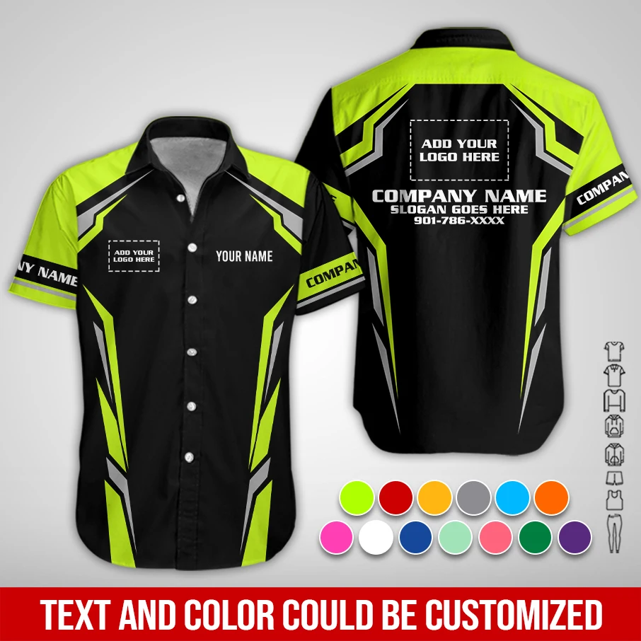 Personalized Name And Color Electrical Uniform All Over Printed Clothes PM188
