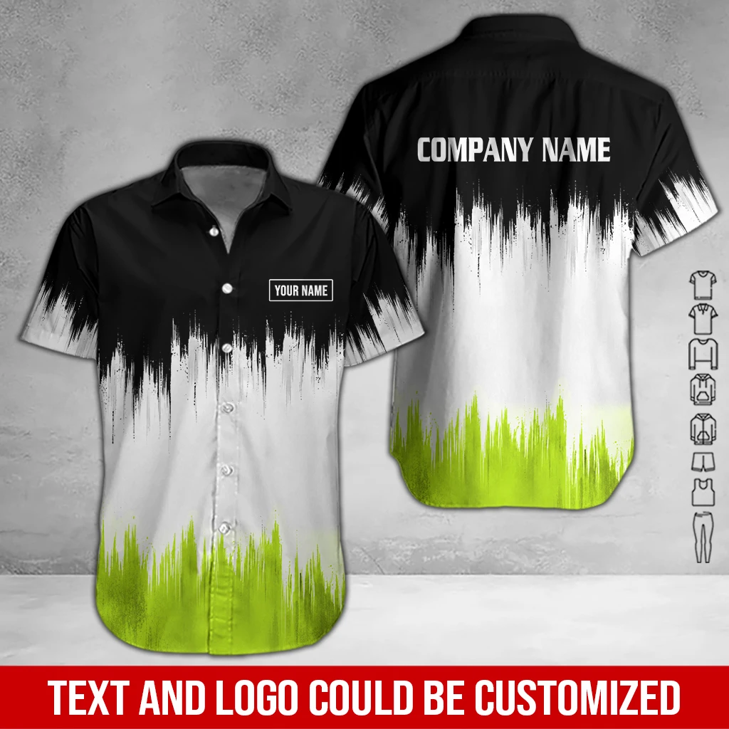 Custom Company Brand Uniform Shirt All Over Printed DA702