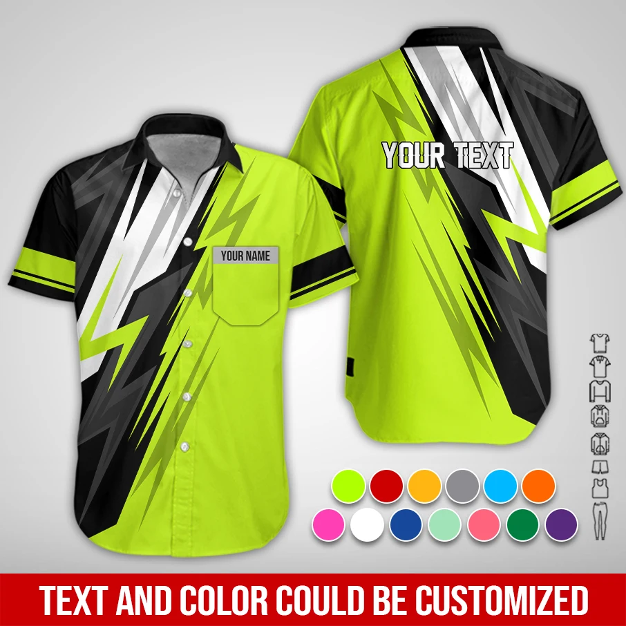 Personalized Name And Color Electrical Uniform All Over Printed Clothes PM194