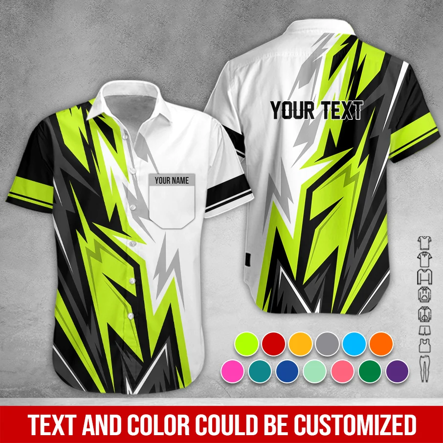 Personalized Name And Color Electrical Uniform All Over Printed Clothes PM195