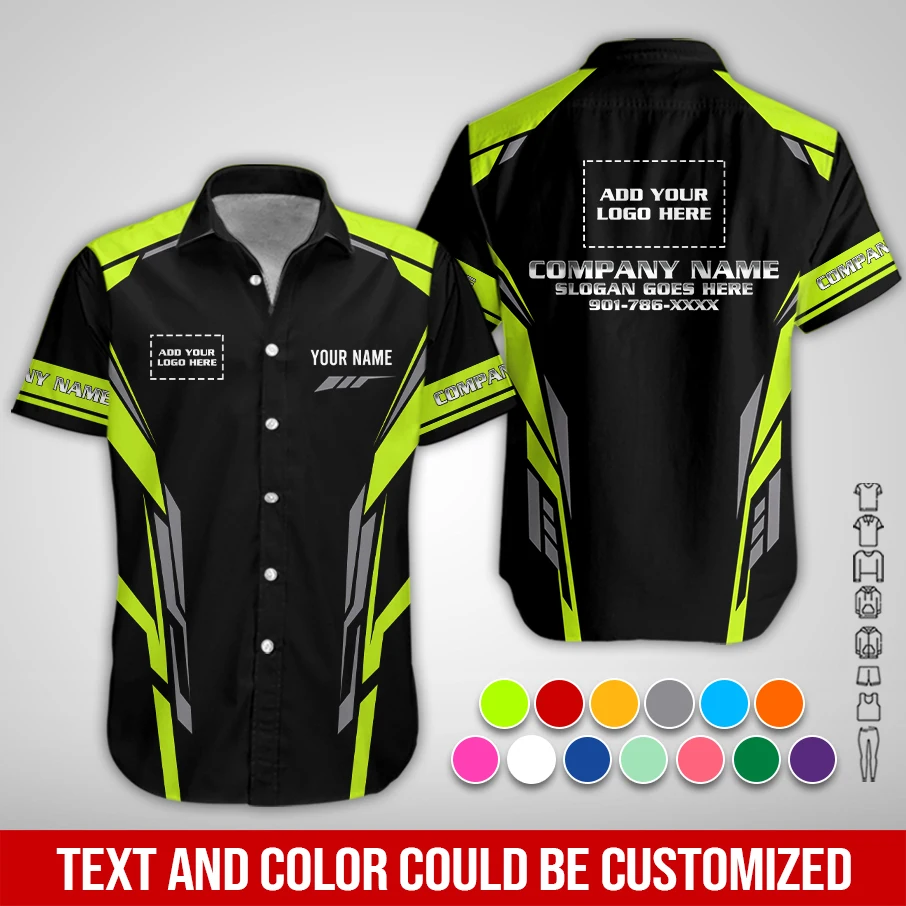 Personalized Name And Color Electrical Uniform All Over Printed Clothes PM196
