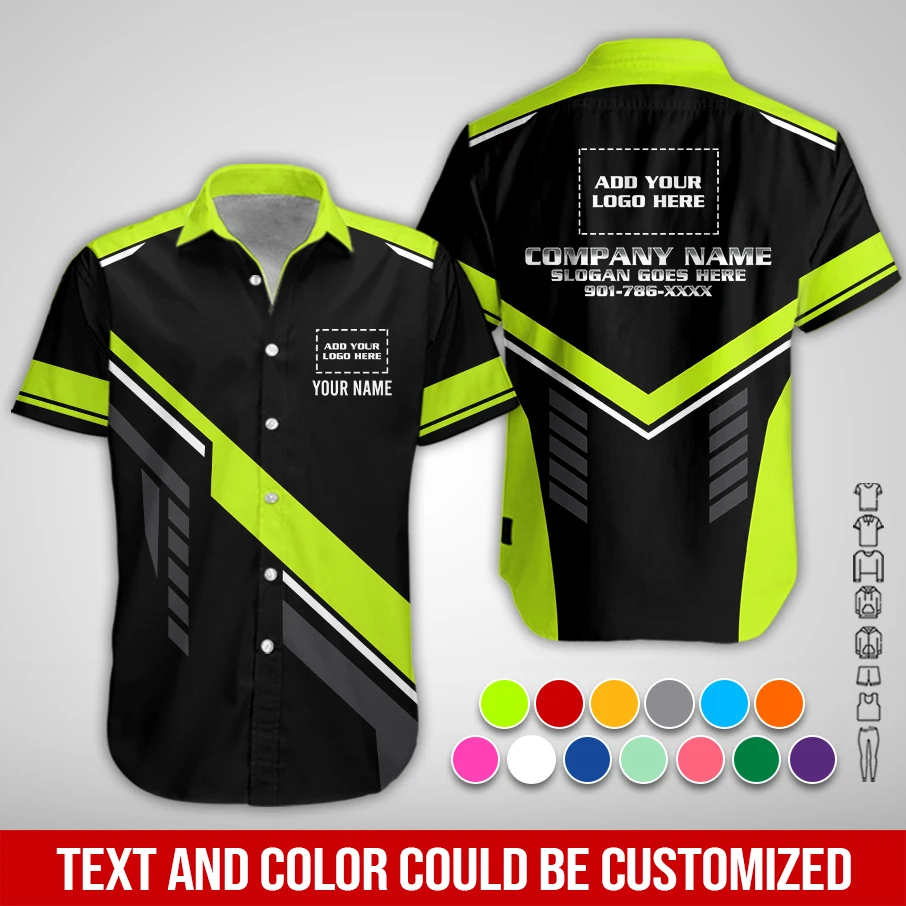 Personalized Name And Color Electrical Uniform All Over Printed Clothes PM198
